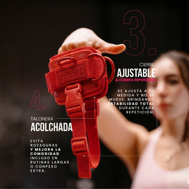 Grilletes Totally Red 2.0 (con argolla lateral)