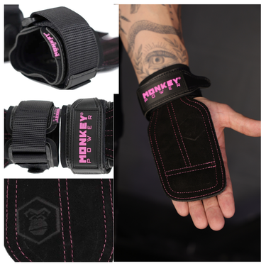 Straps Lifting Negro Rosa