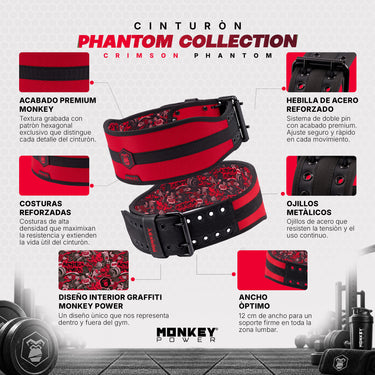 Cinturón NY Power Crimson Phantom