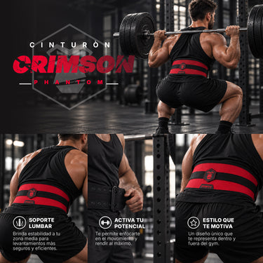 Cinturón NY Power Crimson Phantom