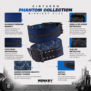 Cinturón NY Power Midnight Blue