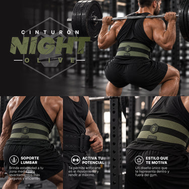 Cinturón NY Power Night Olive