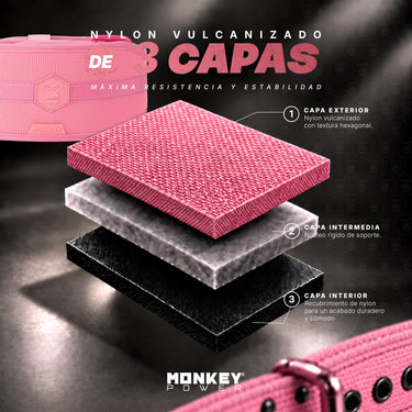 Cinturón NY Power Totally Pink